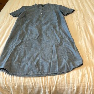 Lands' End Blue Midi Dress